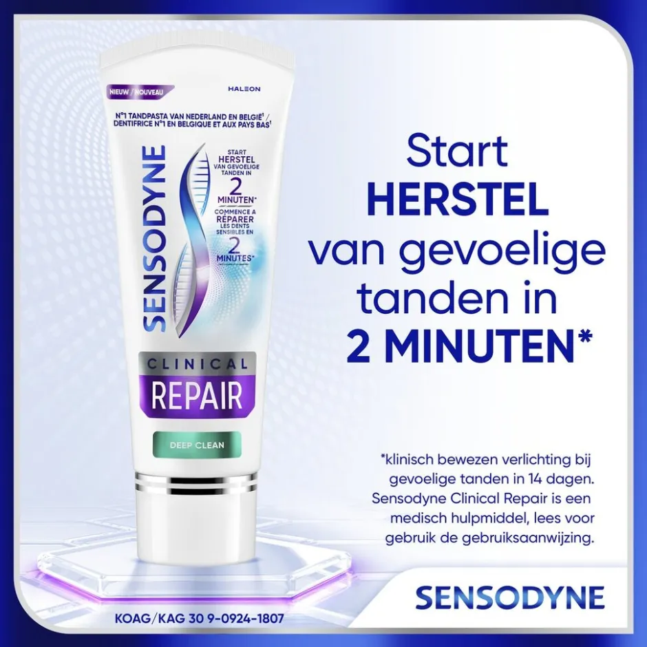 Clinical Repair Deep Clean Tandpasta|Sensodyne Outlet
