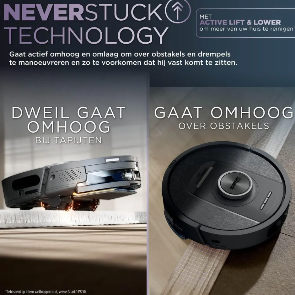 Shark PowerDetect NeverTouch Pro 2-in-1 Robotstofzuiger RV2800YEEU< Stofzuigers