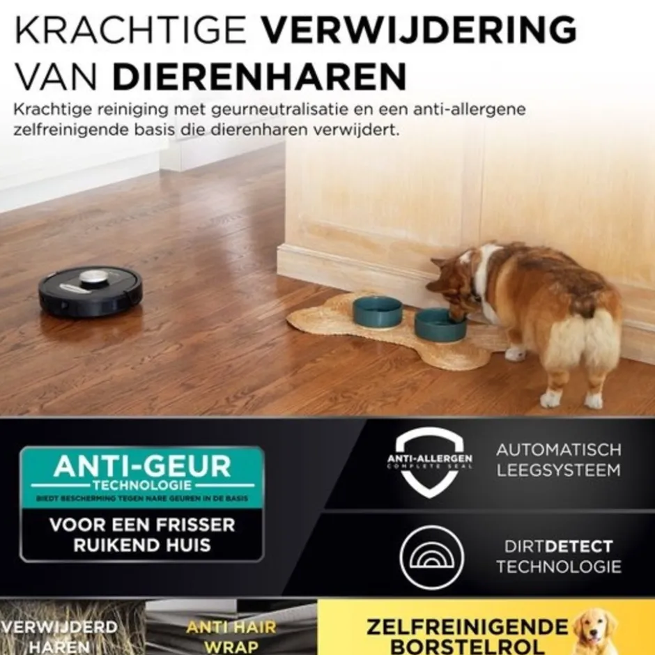Robotstofzuiger met Leeg/Laadstation RV2820VEEU|Shark Outlet