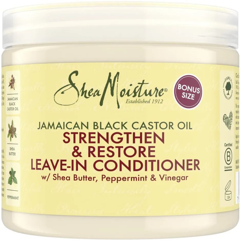SheaMoisture Jamaican Black Castor Oil Strengthen & Restore Leave-In Conditioner< Leave-In Conditioner|Conditioner