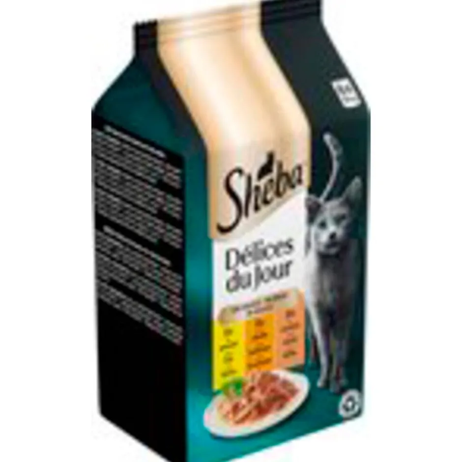 Délices du Jour in Saus met Kip, Kalkoen en Eend Maaltijdzakjes Kattenvoer|Sheba Clearance
