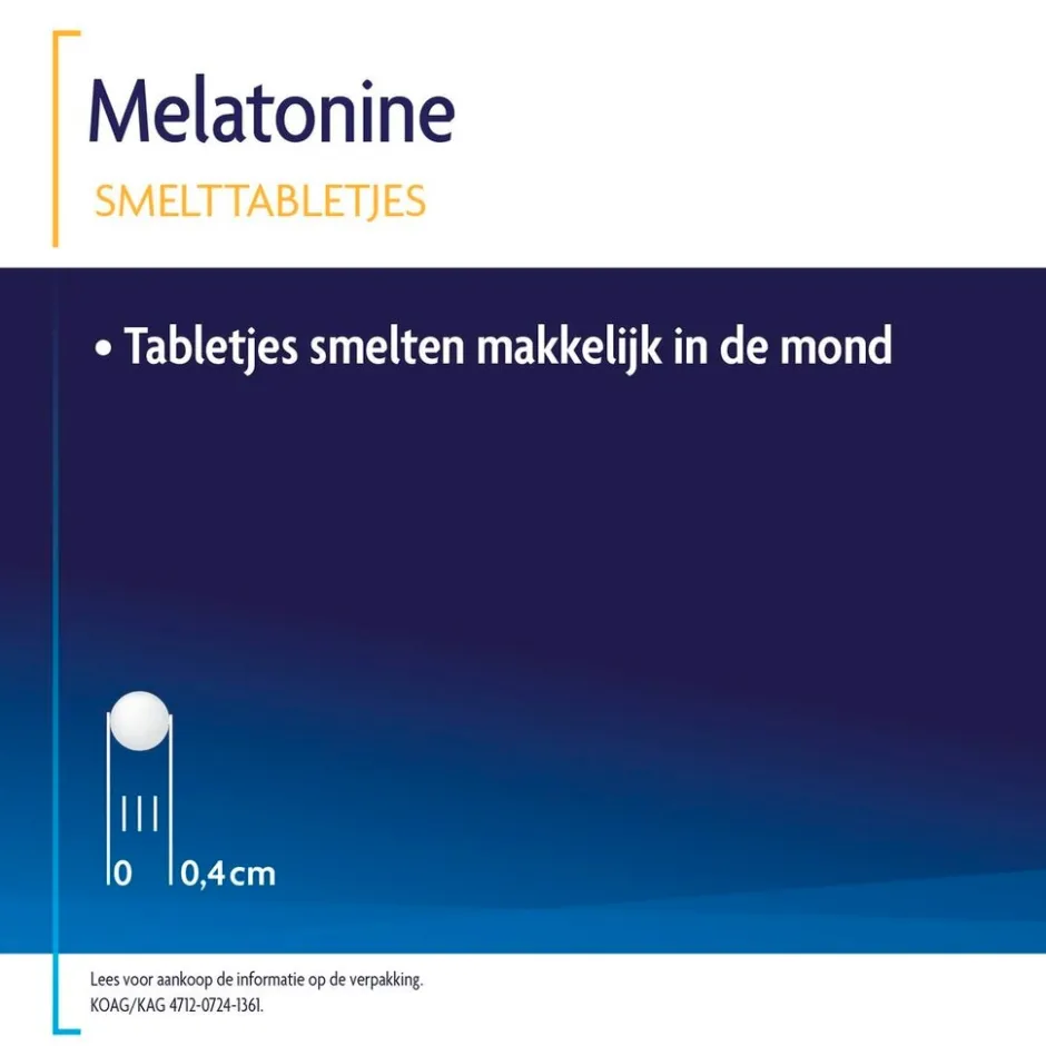 Melatonine Original 0,1mg Smelttabletten|Shiepz Best