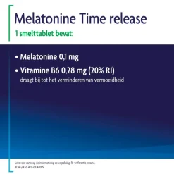 Shiepz Melatonine Time Release 0,1mg Tabletten< Melatonine