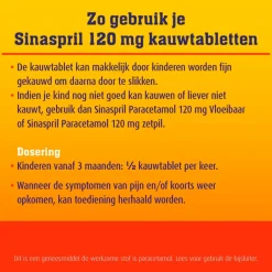 Paracetamol 120mg Kauwtabletten|Sinaspril New