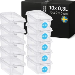 Set van 10 Stevige Opbergbox Classic 0.3L|SmartStore Clearance