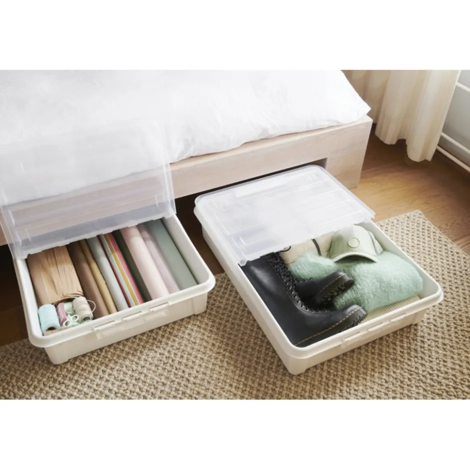 Set van 2 Stevige Opbergbox Bedroller 60L|SmartStore
