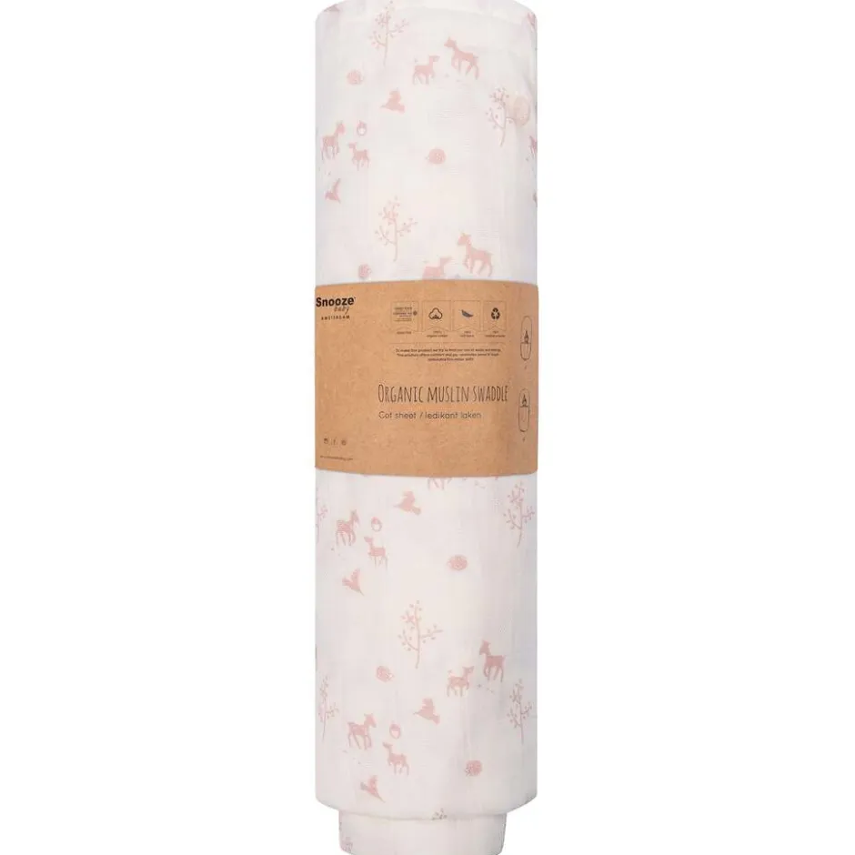 Snoozebaby Blush Springtime Hydrofiele Doek XL< Hydrofiele Doeken