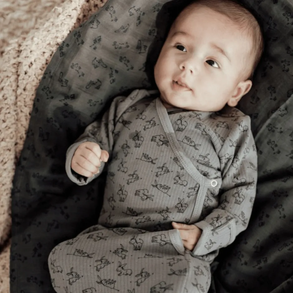 Snoozebaby Cloudy Grey Newborn Slaapzak 0-3 mnd< Babyslaapzakken