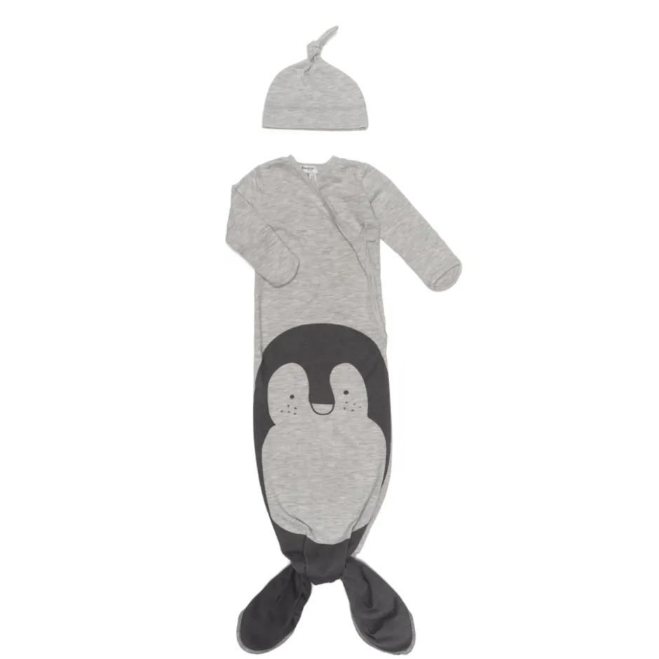 Grey Melange Newborn Slaapzak 3-6 mnd|Snoozebaby Discount