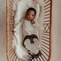 Grey Melange Newborn Slaapzak 3-6 mnd|Snoozebaby Discount