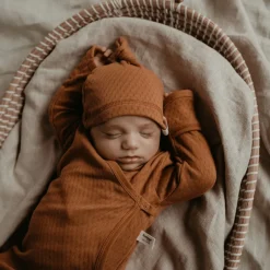 Toffee Brown Newborn Slaapzak 0-3 mnd|Snoozebaby New