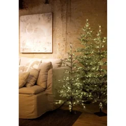 Snowy Jersey verlichte kunstkerstboom< Kerstartikelen