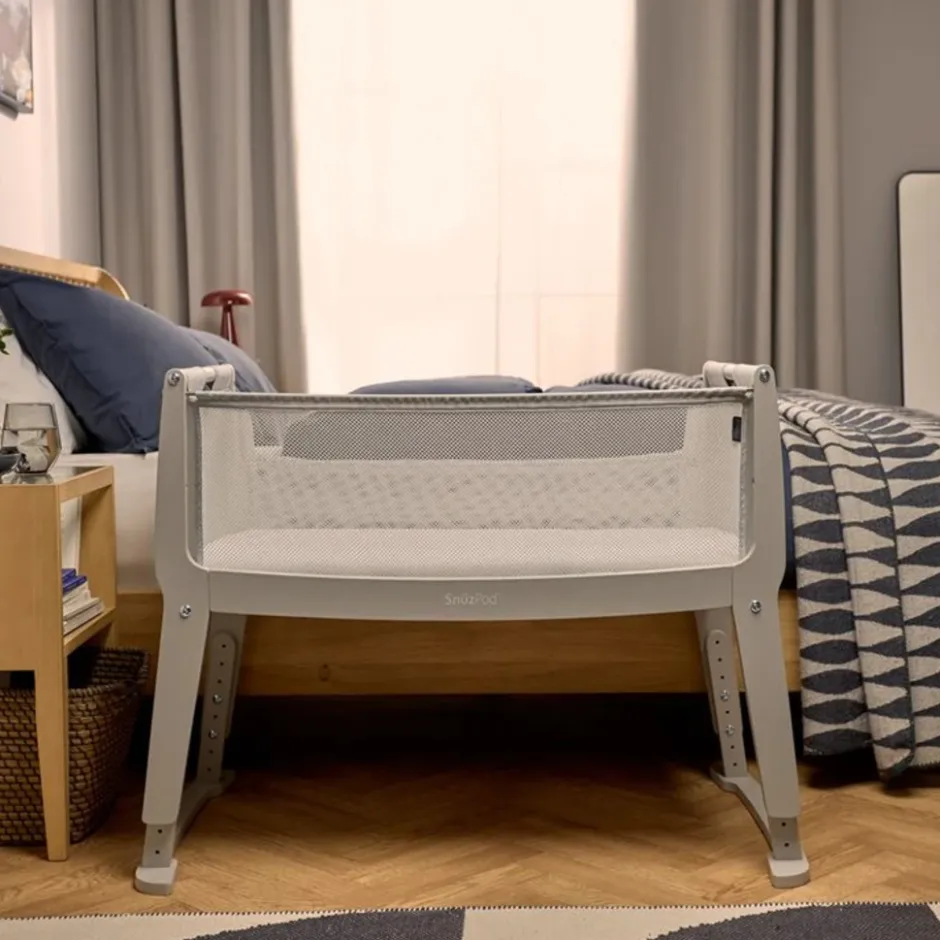 Snüz SnuzPod Studio Bedside Wieg Oslo Grey< Wiegen