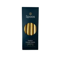 Festilux Dinerkaarsen Goud 23/250mm 8u 6 x 4 Stuks|Spaas Outlet