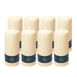 Spaas Geurloze Stompkaars Ivoor 60/150mm 45u 2 x 4 Stuks< Woonaccessoires