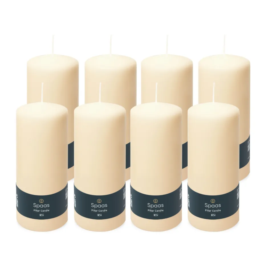 Spaas Geurloze Stompkaars Ivoor 60/150mm 45u 2 x 4 Stuks< Woonaccessoires
