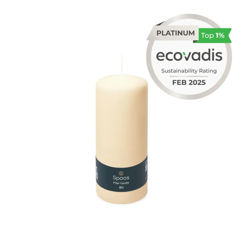 Spaas Geurloze Stompkaars Ivoor 60/150mm 45u 2 x 4 Stuks< Woonaccessoires