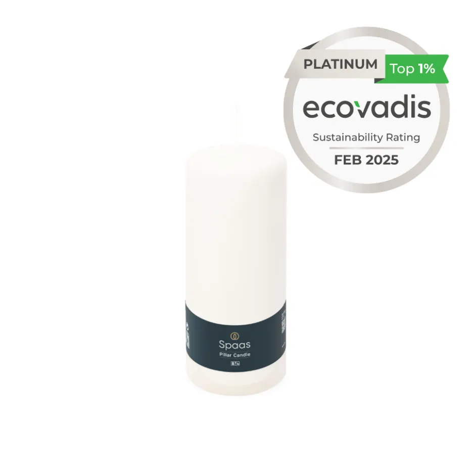 Geurloze Stompkaars Wit 60/150mm 45u 2 x 4 Stuks|Spaas Discount
