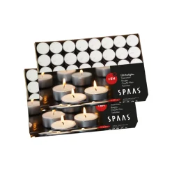 Theelichten Wit 8u Ø3,9cm 2 x 120 Stuks Grootverpakking|Spaas Best