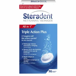 Triple Action Plus Reinigingstabletten|Steradent New