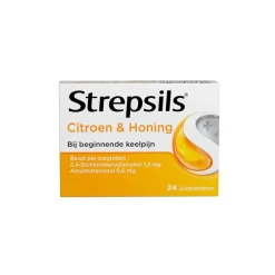 Citroen + Honing Zuigtabletten|Strepsils Hot