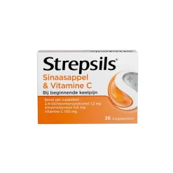 Sinaasappel & Vitamine C Zuigtabletten|Strepsils Best