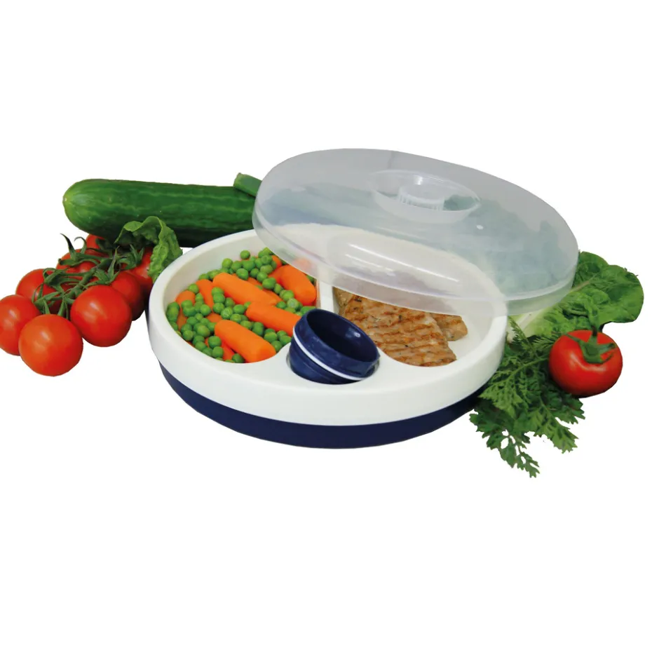 Sundo warmhoudbord met deksel – 22 cm, geschikt voor magnetron< Comforthulpmiddelen