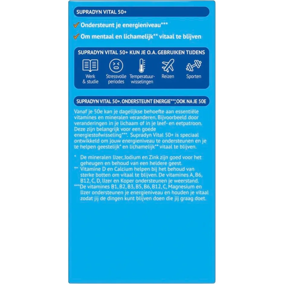 Vital 50+ Tabletten|Supradyn Hot