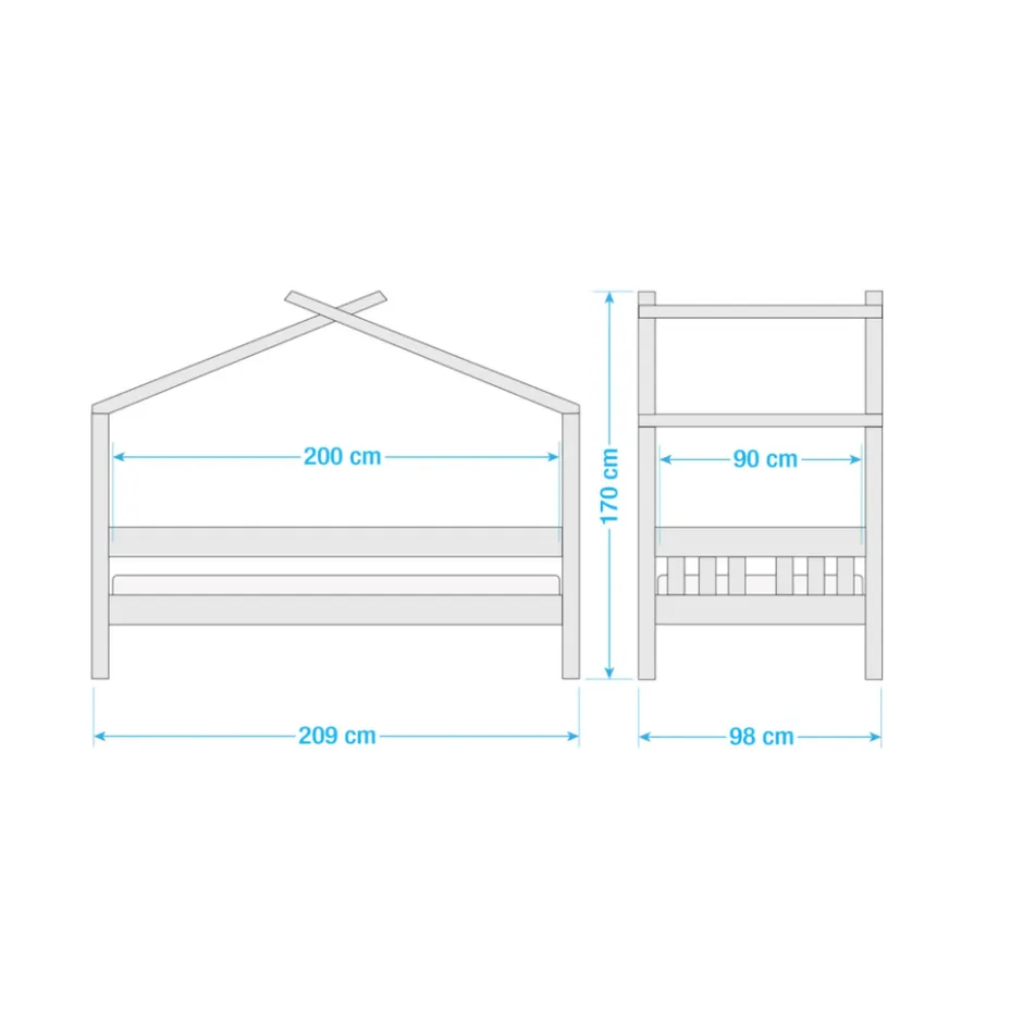 Suza Kinderbed Inclusief Rolbodem|Basic Collectie New