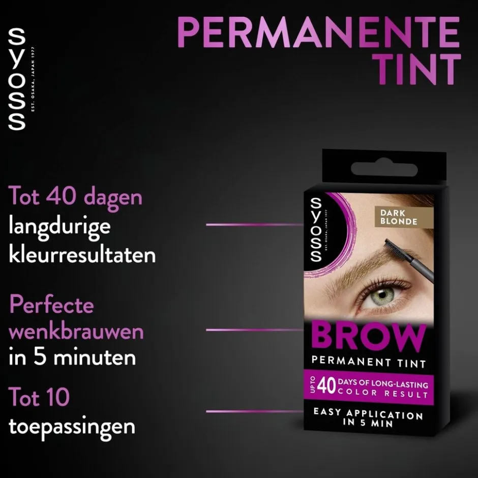 Brow Tint Donkerblond Permanente Wenkbrauwverf|Syoss Best