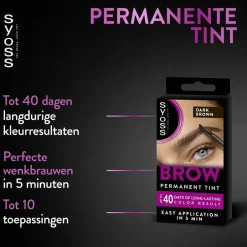 Brow Tint Donkerbruin Permanente Wenkbrauwverf|Syoss Clearance