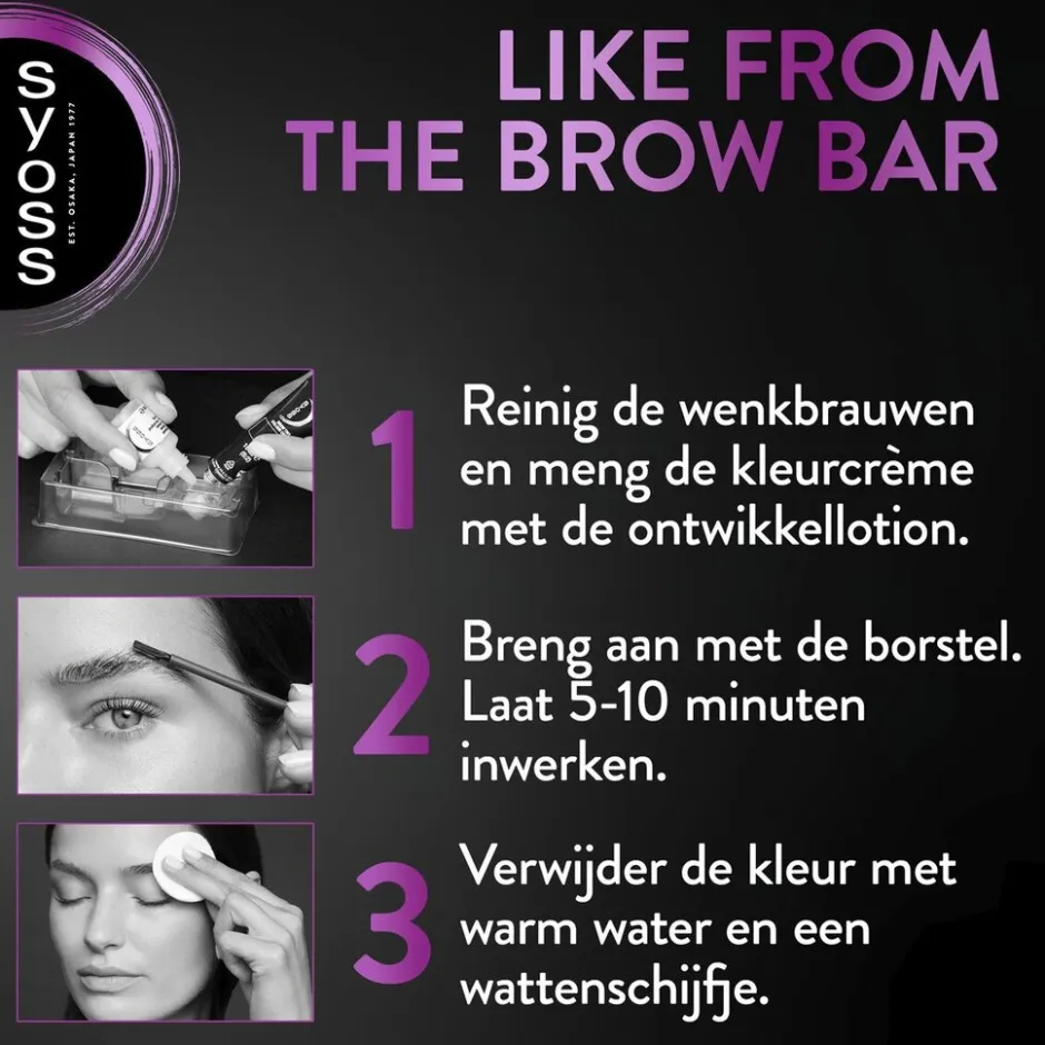 Brow Tint Donkerbruin Permanente Wenkbrauwverf|Syoss Clearance