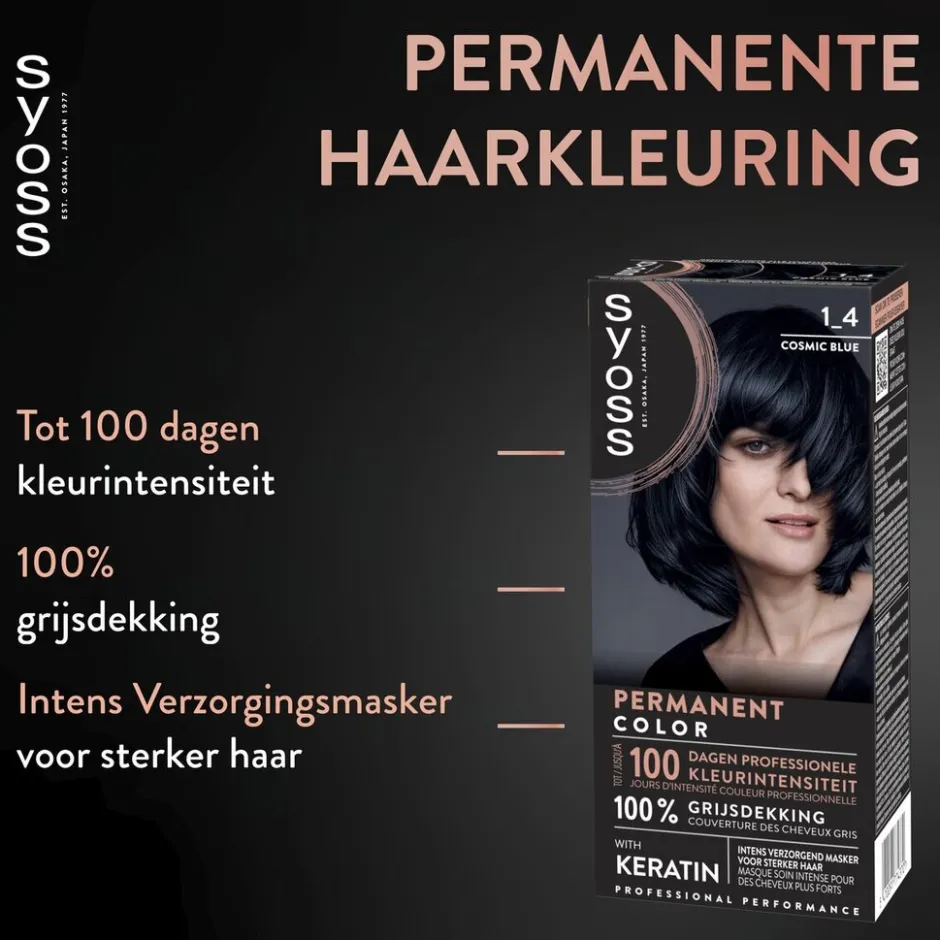 Syoss Color 1.4 Cosmic Blue Haarkleuring< Haarverf