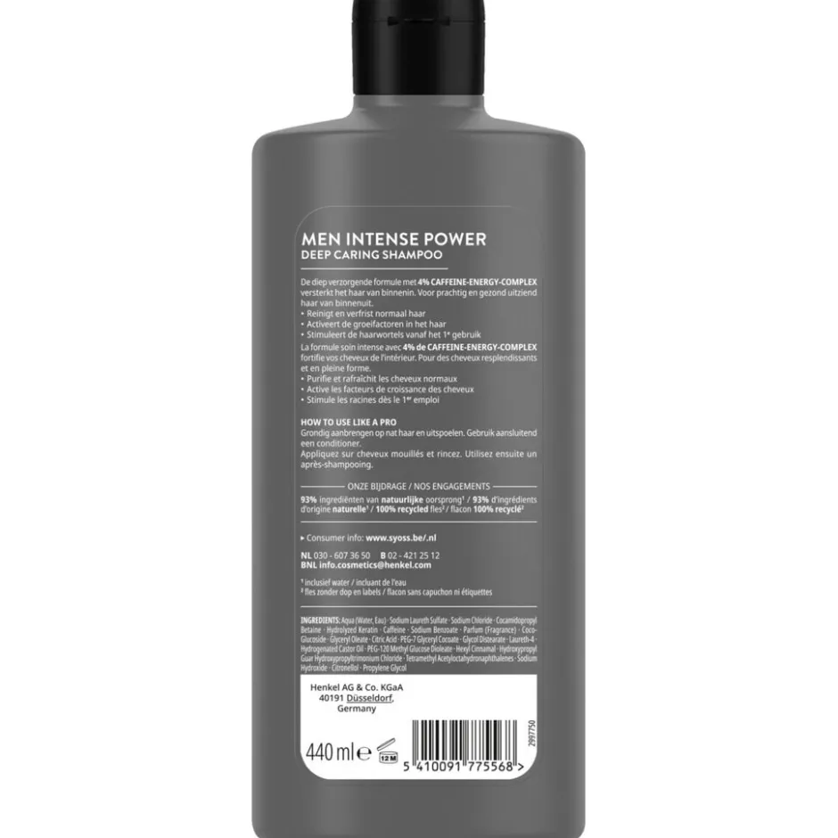Men Intense Power Deep Caring Shampoo|Syoss Hot