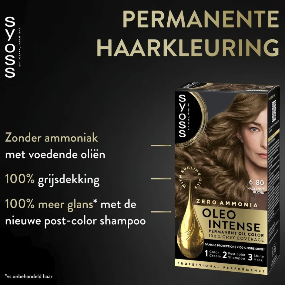 Oleo Intense 6-80 Caramel Blond Haarkleuring|Syoss Outlet