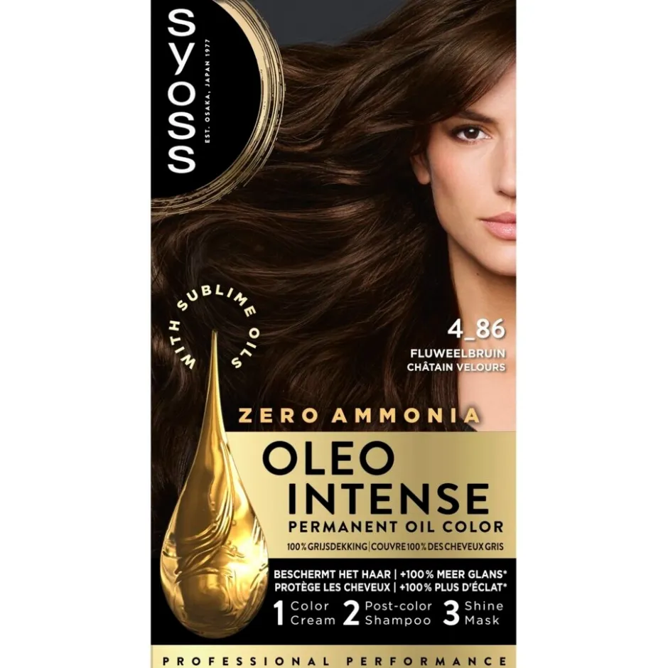 Syoss Oleo Intense 4-86 Fluweelbruin Haarkleuring< Haarverf