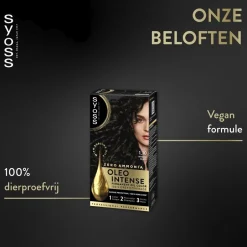 Syoss Oleo Intense 1-10 Intens Zwart Haarkleuring< Haarverf