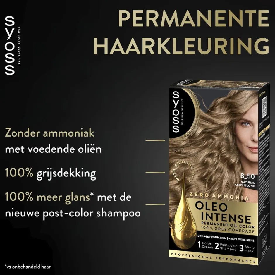 Oleo Intense 8-50 Natuurlijk Asblond Haarkleuring|Syoss Best