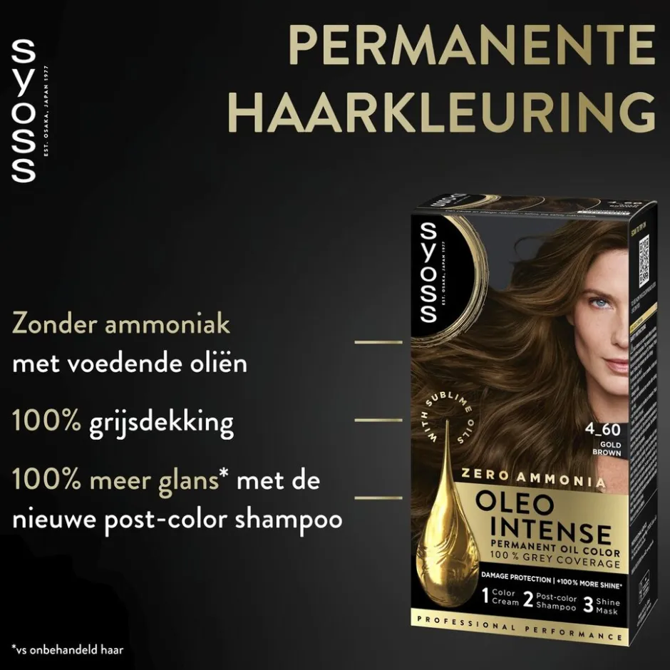 Syoss Oleo Intense 5-92 Stralend Rood Haarkleuring< Haarverf
