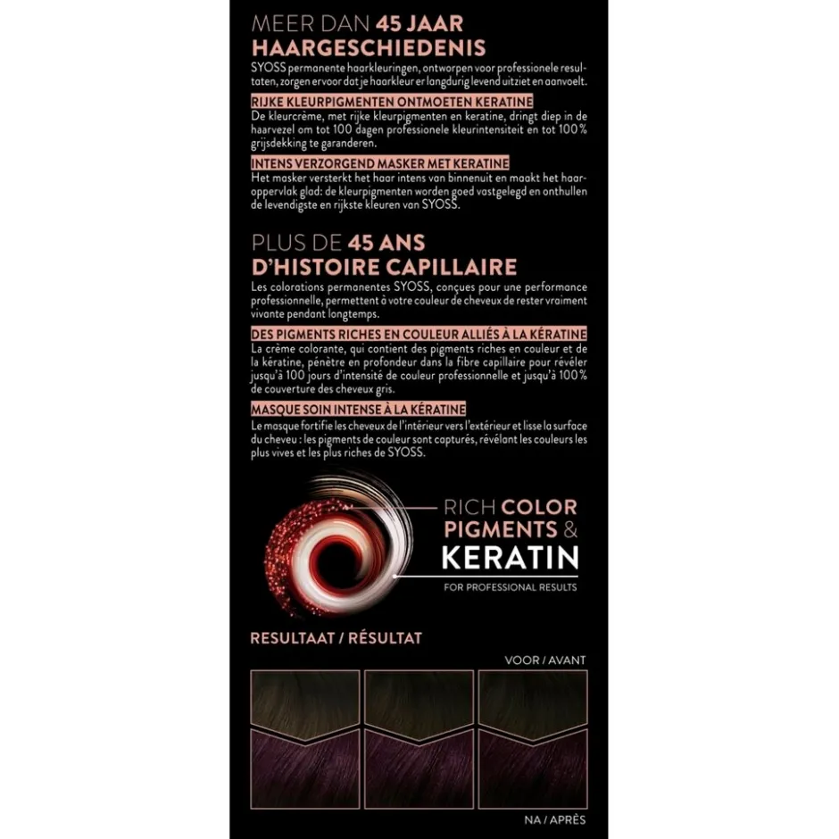 Professional Performance 3-3 Trendy Violet Permanente Haarkleuring|Syoss Hot
