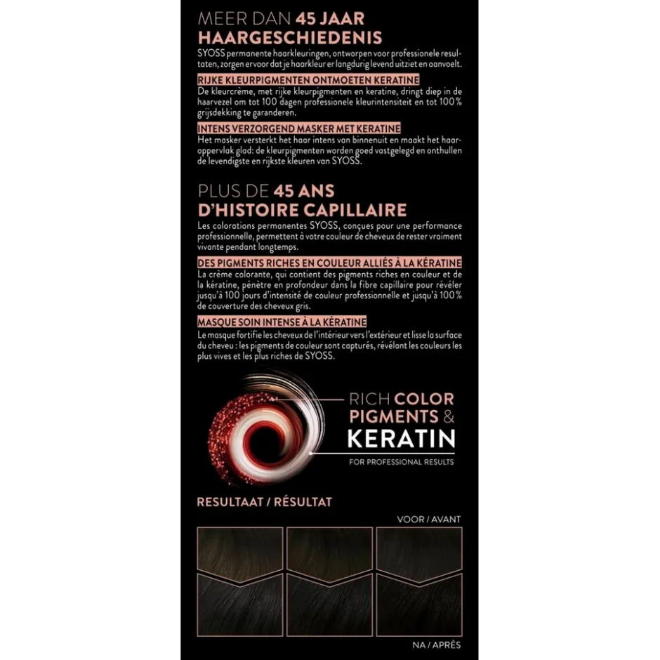Salonplex 1-1 Zwart Permanente Haarkleuring|Syoss Sale