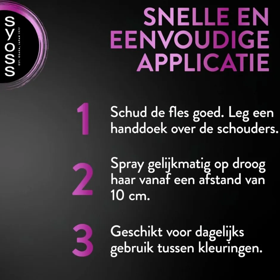 Syoss Zwart Uitgroeispray< Haarverf