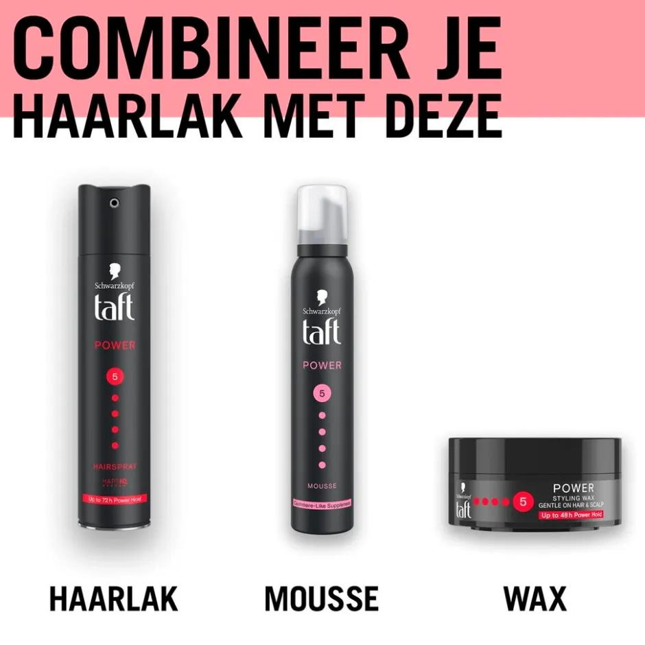 Taft Hold 5 Power Cashmere Mousse< Haarmousse