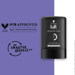 Taft Unlimited Hold Level 7 Haargel< Haargel