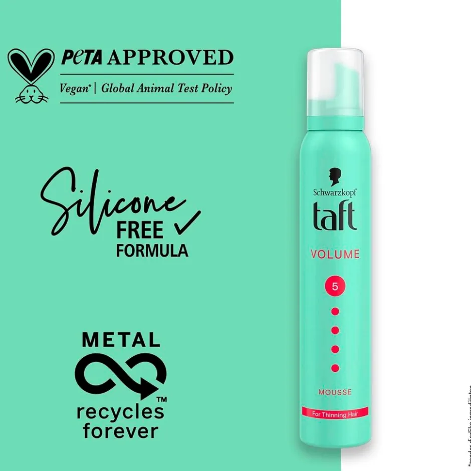 Taft Volume Mega Strong Level 5 Haarmousse< Haarmousse