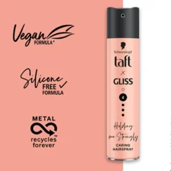 Taft x Gliss Holding Me Strongly Hold 4 Caring Hairspray< Haarlak