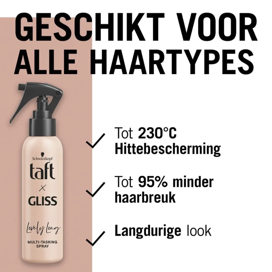 x Gliss Lovely Long Multitasking Spray|Taft Sale