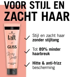 Taft x Gliss Sleeky Smooth Straightening Cream< Haarcrème