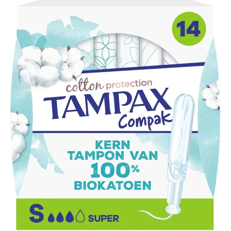 Compak Cotton Protection Super Tampons|Tampax Clearance
