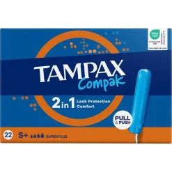 Compak Super Plus Tampons met Inbrenghuls|Tampax Clearance